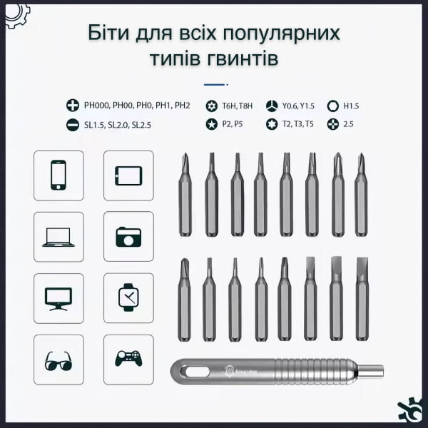 Фото - Викрутка King'sDun 20 в 1 (KS-840016)