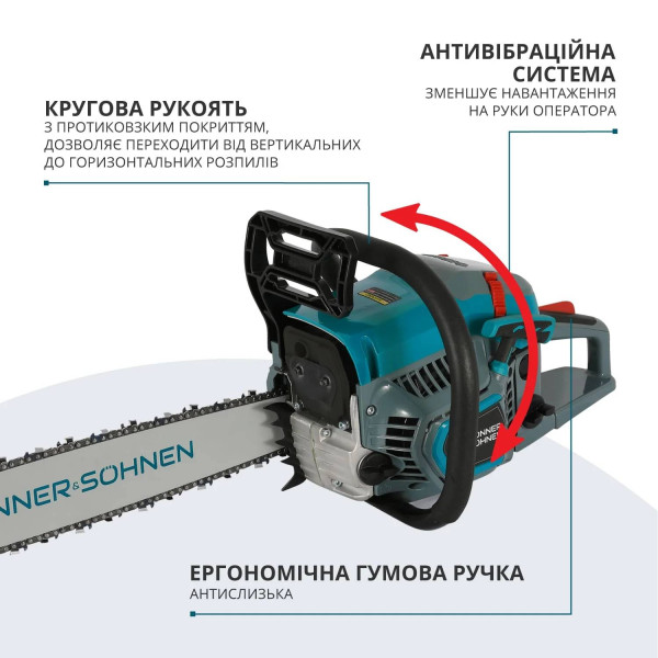 Фото - Ланцюгова пила Konner&Sohnen KS CS31G-20