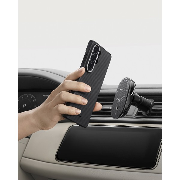 Фото - Чохол для смартфону Pitaka Edge Ultra-Slim Case Classic Twill 600D Black/Grey for Samsung Galaxy S26 Ultra (KS2601U)