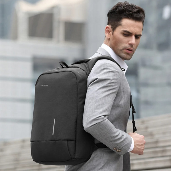 Фото - Рюкзак для ноутбуку Kingsons 17'' Dark Grey (KS3149W-D17)