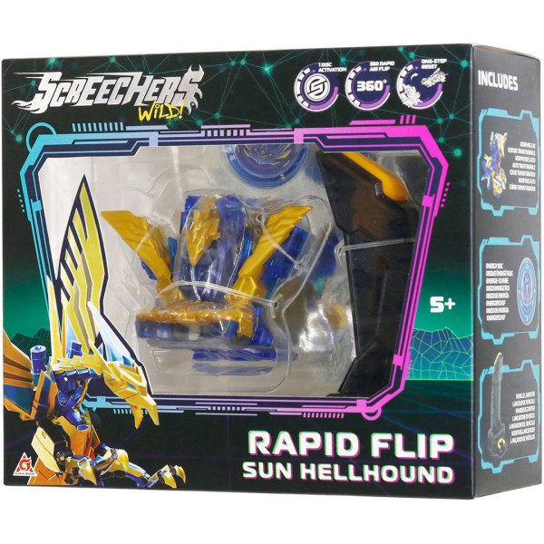 Фото - Машинка-трансформер Screechers Wild! S5 L0.5 V2 - САН ХЕЛЛХАУНД (запускник) (KS686104B)