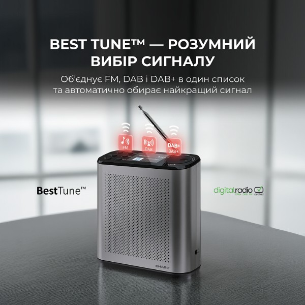 Фото - Радиоприемник Sharp DR-P530 (GY)