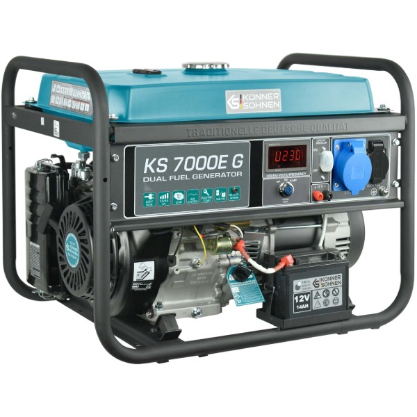 Фото - Генератор двопаливний Konner&Sohnen KS 7000E G