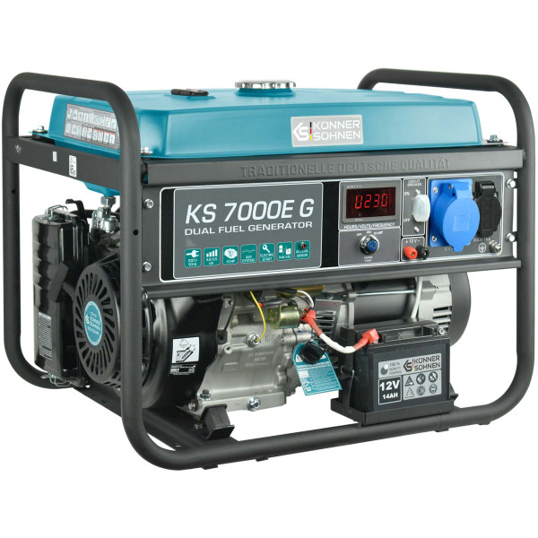 Фото - Генератор двопаливний Konner&Sohnen KS 7000E G