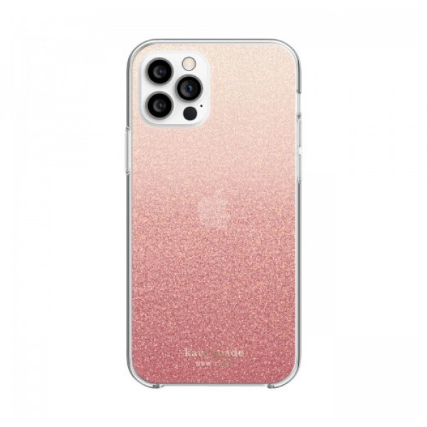 Фото - Чохол для смартфону Kate Spade New York  Protective Hardshell Case (1-PC Comold) for iPhone 12 Pro - Glitter Ombre Sunset Pink/Multi (KSIPH-153-GLOSN)