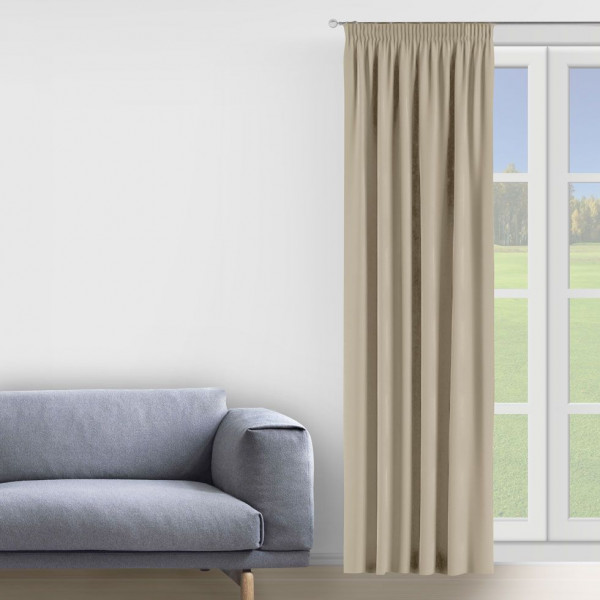 Фото - Портьєра Decorator Штора на тасьмі 200х275 беж.-сірий