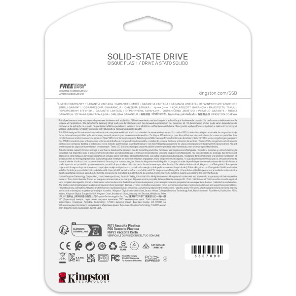 Фото - SSD-накопичувач внутрішній Kingston NV3 1TB M.2 2280 NVMe PCIe 4.0 x4 3D NAND (SNV3S/1000G)
