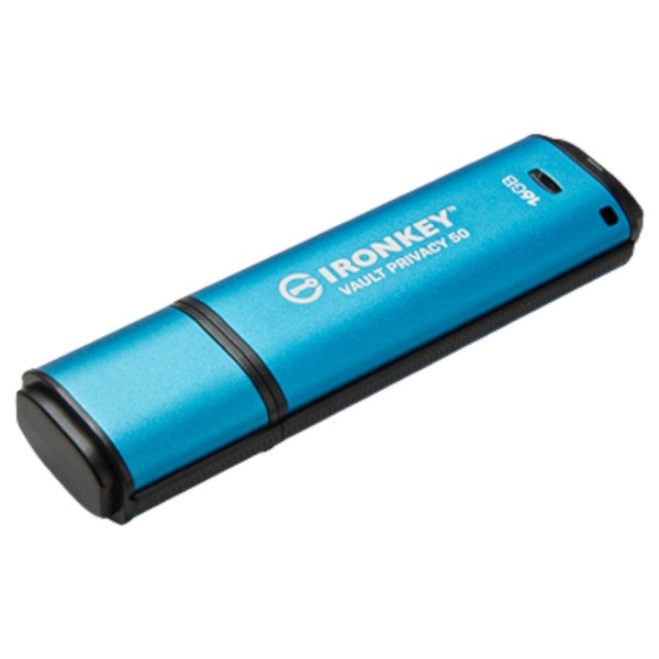 Фото - Флеш USB Kingston 3.2 16GB IronKey Vault Privacy 50 Type-A Blue (IKVP50/16GB)