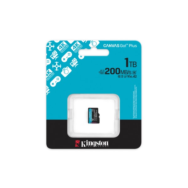 Фото - Карта памяти Kingston MicroSDXC 1TB Canvas Go! Plus G4 Class 10 UHS-I U3 V30 A2 (SDCG4/1TBSP)