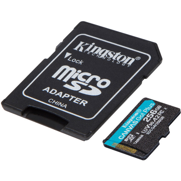 Фото - Уцінка - Карта пам'яті Kingston MicroSDXC 256GB Canvas Go! Plus G4 Class 10 UHS-I U3 V30 A2 + SD-adapter (SDCG4/256GB)