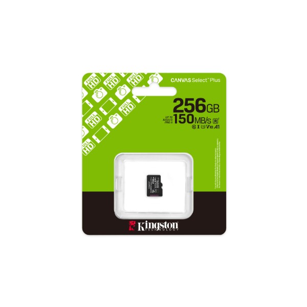 Фото - Карта пам'яті Kingston 256GB microSDXC Canvas Select Plus Gen3 (SDCS3/256GBSP)