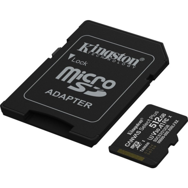 Фото - Карта пам'яті Kingston 512GB microSDXC Canvas Select Plus Gen3 (SDCS3/512GB)