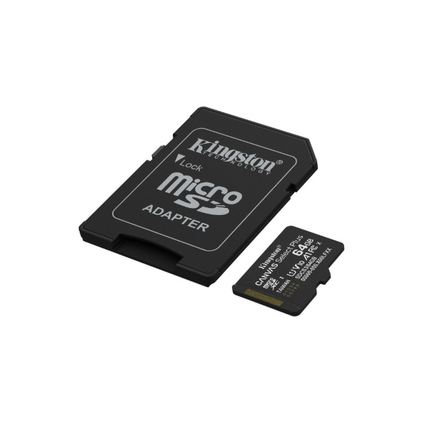 Фото - Карта памяти Kingston 64GB microSDXC Canvas Select Plus Gen3 (SDCS3/64GB)