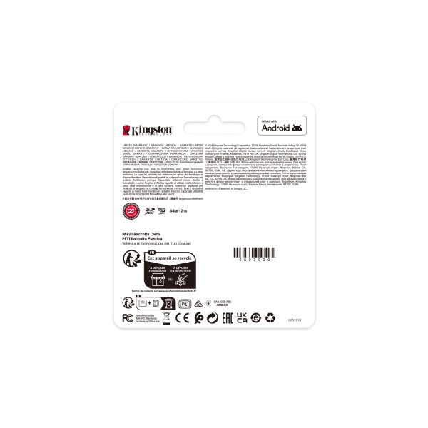 Фото - Карта пам'яті Kingston 1TB microSDXC Canvas Select Plus Gen 3 (SDCS3/1TBSP)