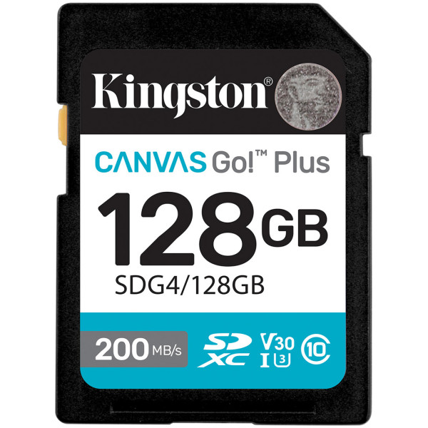Фото - Карта памяти Kingston SDXC 128GB Canvas Go! Plus G4 Class 10 UHS-I U3 V30 (SDG4/128GB)