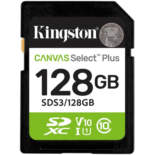 Фото - Карта пам'яті Kingston 128GB SDXC Canvas Select Plus Gen3 (SDS3/128GB)