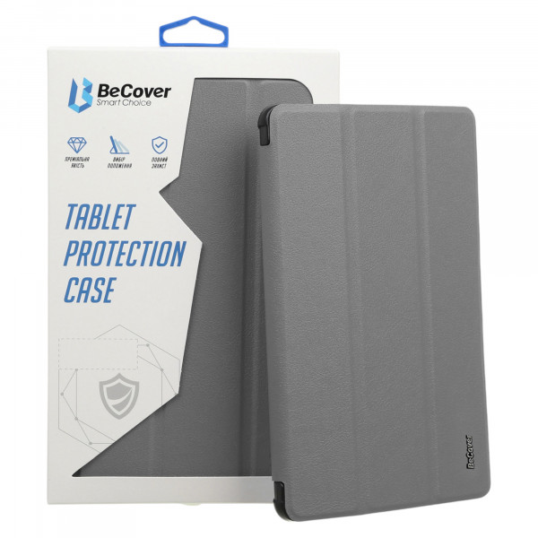 Фото - Чохол для планшету BeCover Tri Fold Soft TPU з кріпленням Apple Pencil for Apple iPad 10.2 2019/2020/2021 Gray (706744)