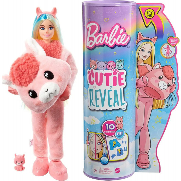 Фото - Лялька Barbie "Cutie Reveal" — потішна лама (HJL60)