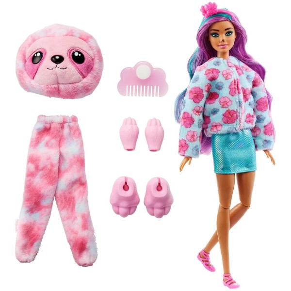 Фото - Лялька Barbie "Cutie Reveal" — милий лінивець (HJL59)