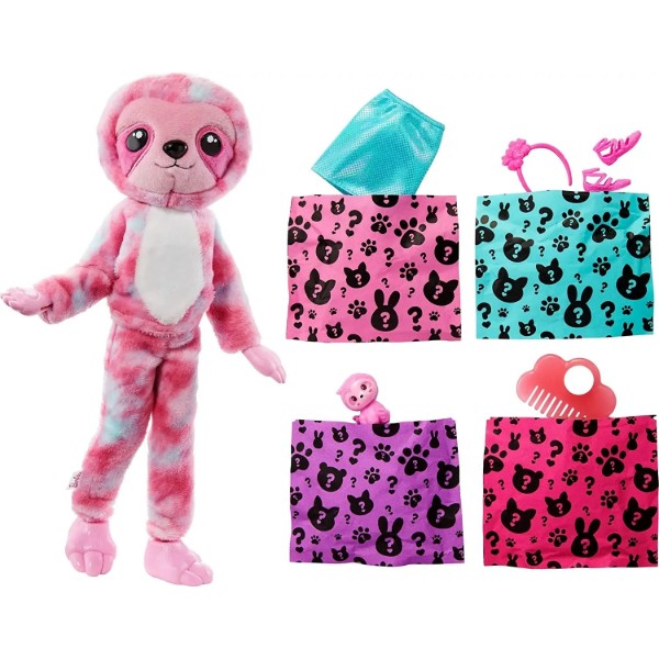 Фото - Лялька Barbie "Cutie Reveal" — милий лінивець (HJL59)