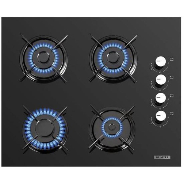Фото - Варильна поверхня газова Kumtel KO-40TAHDF BLACK