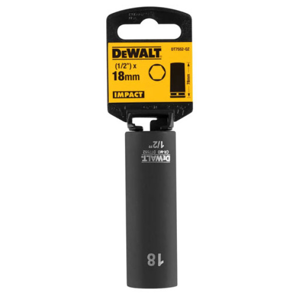 Фото - Торцевая головка DeWALT IMPACT 1/2 х 18 мм (DT7552)