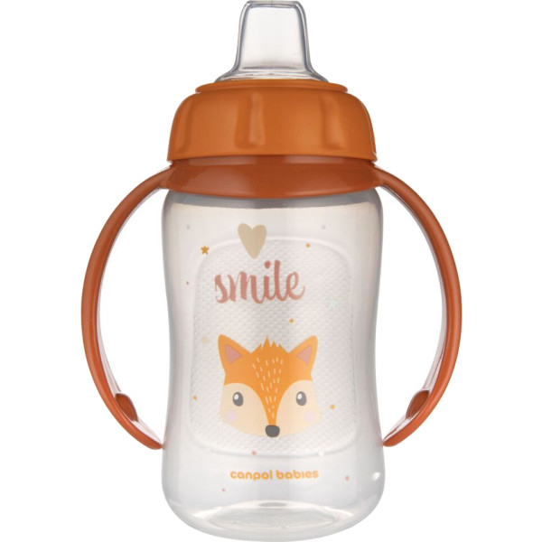 Фото - Поїльник-непроливайка дитячий Canpol babies 320 мл Cute Animals - помаранчева (56/512_ora)