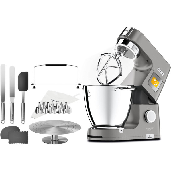 Фото - Комплект техники Kenwood Кухонная машина и комбайн + Поварской набор принадлежностей Kenwood KWL90.004SI + Кондитерский набор KWSD100