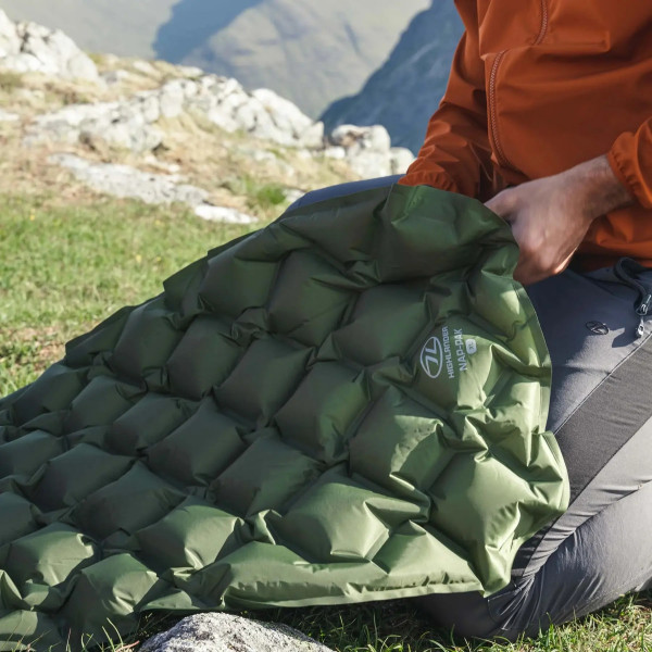 Фото - Туристичний килимок Highlander Nap-Pak Inflatable Sleeping Mat XL 5 cm Olive (AIR073-OG)