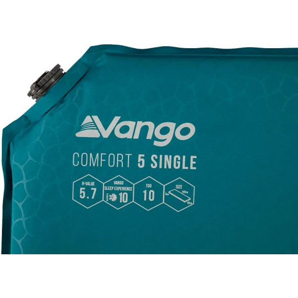 Фото - Туристичний килимок Vango Comfort 5 Single Bondi Blue (SMQCOMFORB36A11)