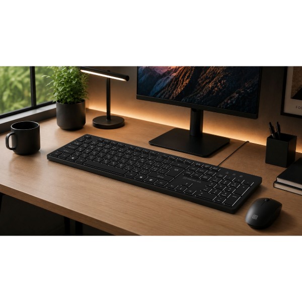 Фото - Клавиатура проводная REAL-EL RK-7050 Black (EL123100054)