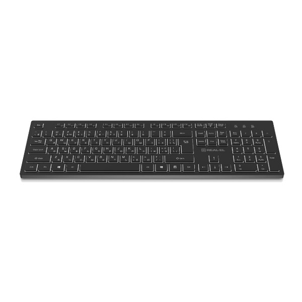 Фото - Клавиатура проводная REAL-EL RK-7050 Black (EL123100054)
