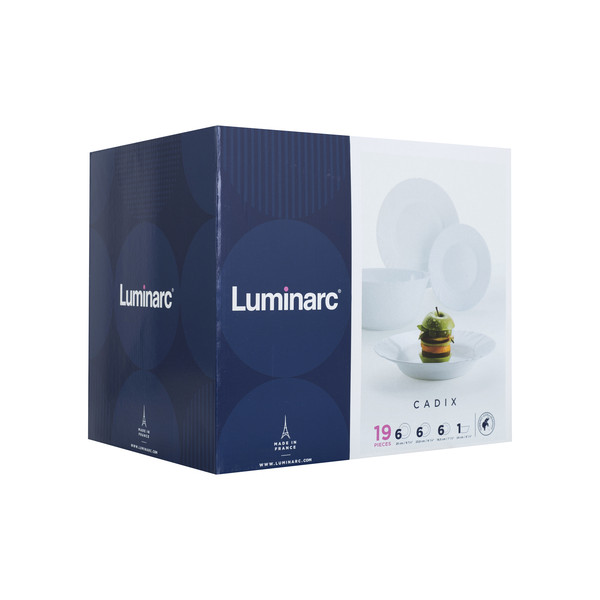 Фото - Столовий сервіз Luminarc Cadix 19 пр. (L0300)