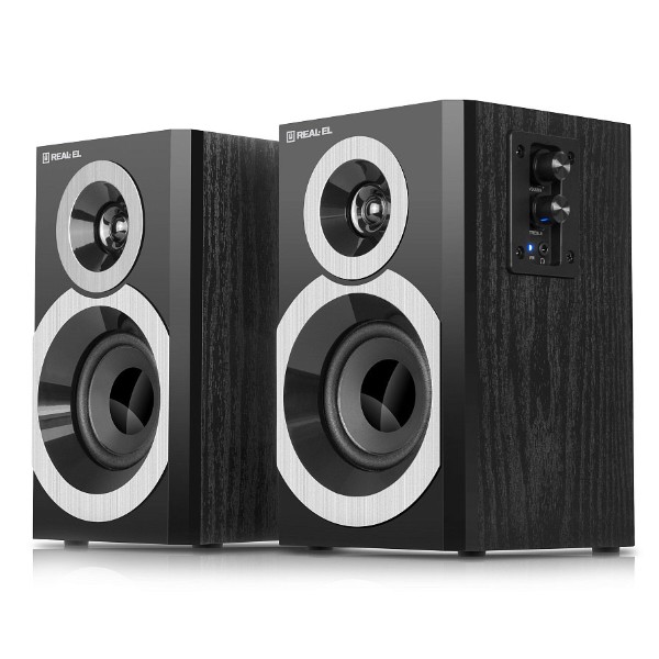 Фото - Компьютерная акустика компактная 2.0 REAL-EL S-245 Black (EL121200015)