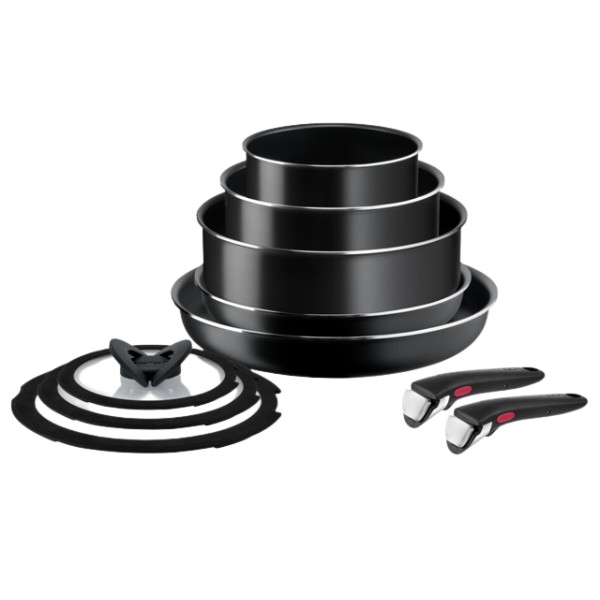 Фото - Набор посуды со съемной ручкой Tefal L1539053 Ingenio Easy Cook & Clean 10 пр