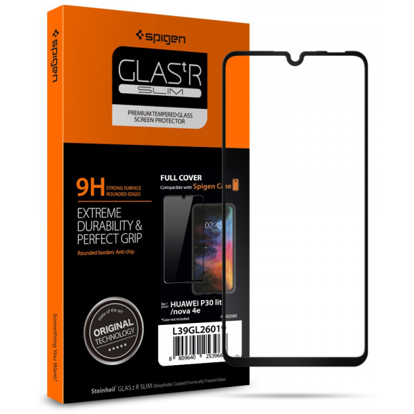 Фото - Захисне скло для смартфону Spigen for Huawei P30 Lite FC HD Black (L39GL26019)