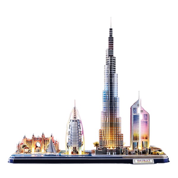 Фото - 3D пазлы Cubic Fun City line Дубай с LED-подсветкой (L523h)