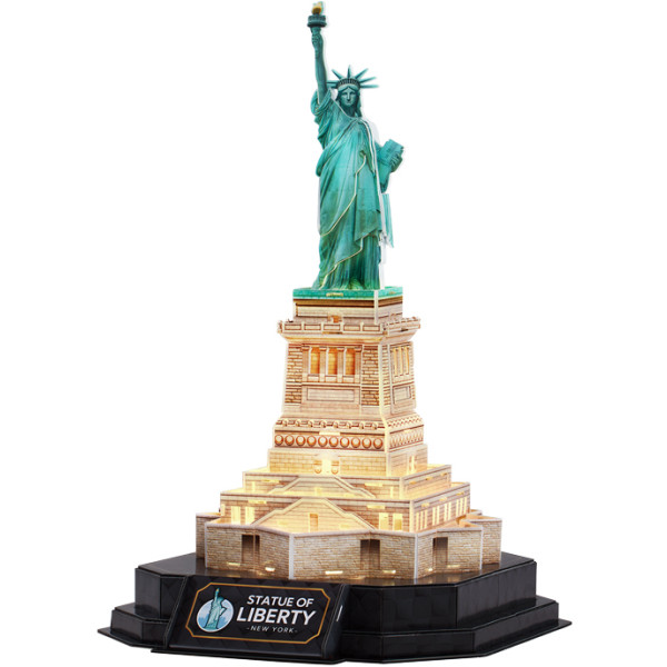Фото - 3D пазлы Cubic Fun Статуя Свободы с LED подсветкой (L536h)