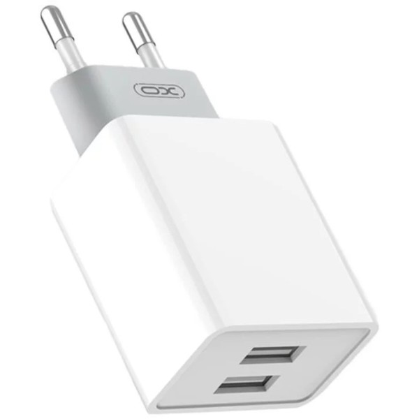 Фото - Мережевий зарядний пристрій XO 2.4A/2USB + lightning White (L65-L-WH)