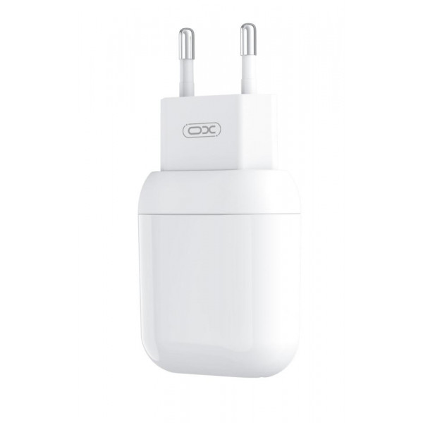 Фото - Мережевий зарядний пристрій XO 2.4A/2USB + Type-C White (L78-TC-WH)