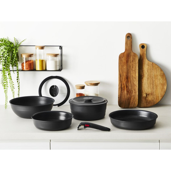 Фото - Набор посуды со съемной ручкой Tefal L867S604 Ingenio Inspiration 6 пр.