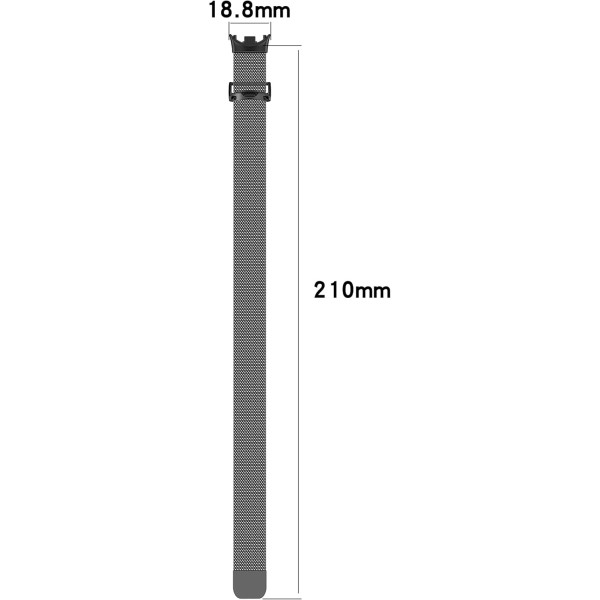 Фото - Ремінець для фітнес-браслету BeCover Milanese Style for Xiaomi Mi Smart Band 8 / 9 / 10 Gold (714603)