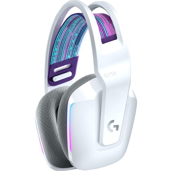 Фото - Гарнітура бездротова ігрова Logitech G733 Lightspeed White (981-000883)