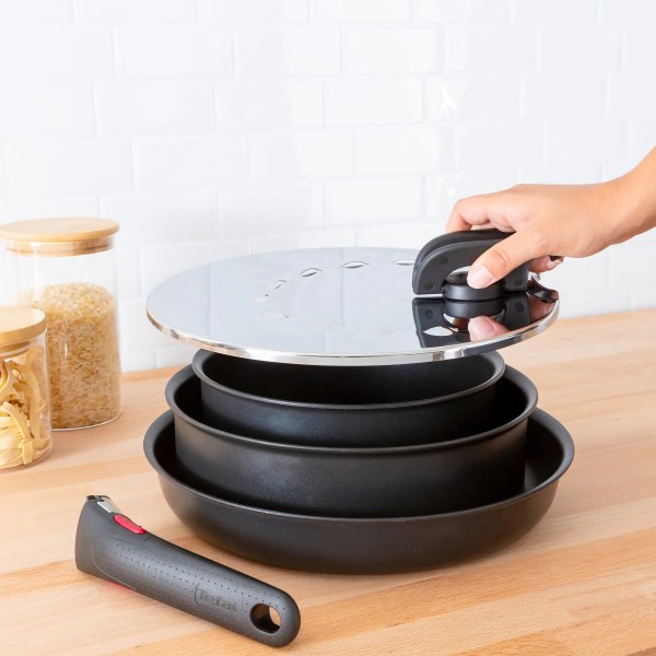 Фото - Уценка - Крышка для посуды со съемной ручкой Tefal L9829853 Ingenio от 20 до 28 см