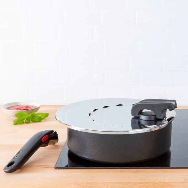 Фото - Уценка - Крышка для посуды со съемной ручкой Tefal L9829853 Ingenio от 20 до 28 см