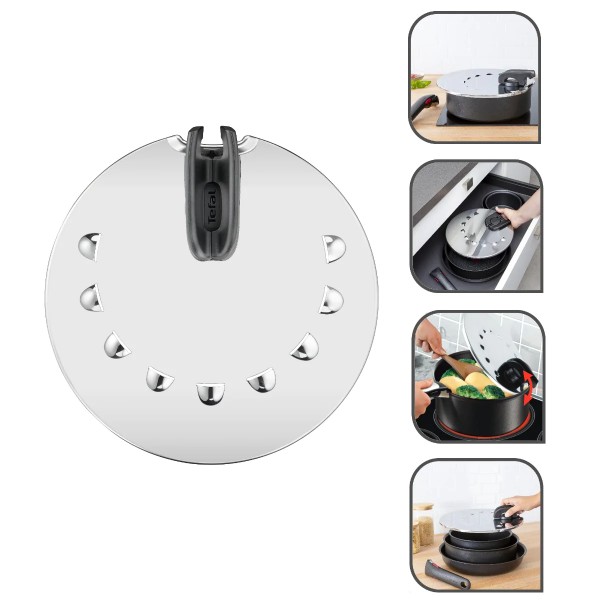 Фото - Уценка - Крышка для посуды со съемной ручкой Tefal L9829853 Ingenio от 20 до 28 см