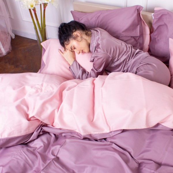 Фото - Комплект постельного белья MirSon King Size 0199+0231 Violet 220х240 (2200001169586)