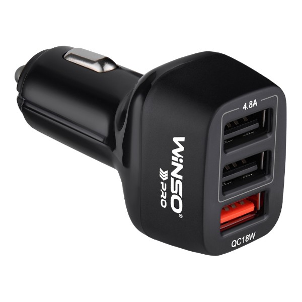 Фото - Автомобильное зарядное устройство Winso PRO 42W 3xUSB-A (222042) Фото - Автомобильное зарядное устройство Winso PRO 42W 3xUSB-A (222042)