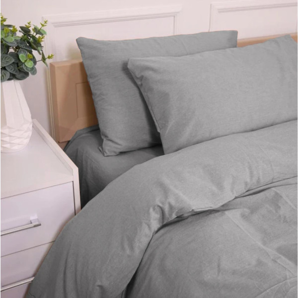 Фото - Простирадло двоспальне MirSon 40-0019 Crystal Dew 180х190 см (2200009675423)