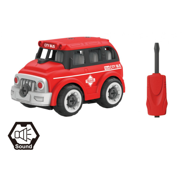 Фото - Пластиковий конструктор DIY Spatial Creativity автобус (LM8072-SZ-1)